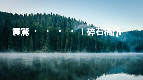 震驚！碎石機(jī)設(shè)備，你確實(shí)了解嗎？